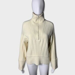 Weekend Stories Sweater Women’s XXS Luca Half Zip Cashmere Blend Jumper Luxury